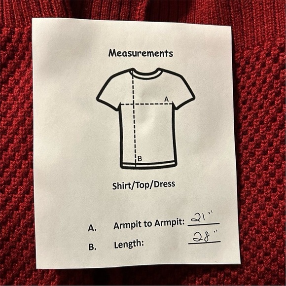 Ann Taylor Women's XL Red Long Sleeve Cardigan Sweater Longline Duster Layering - Picture 11 of 11